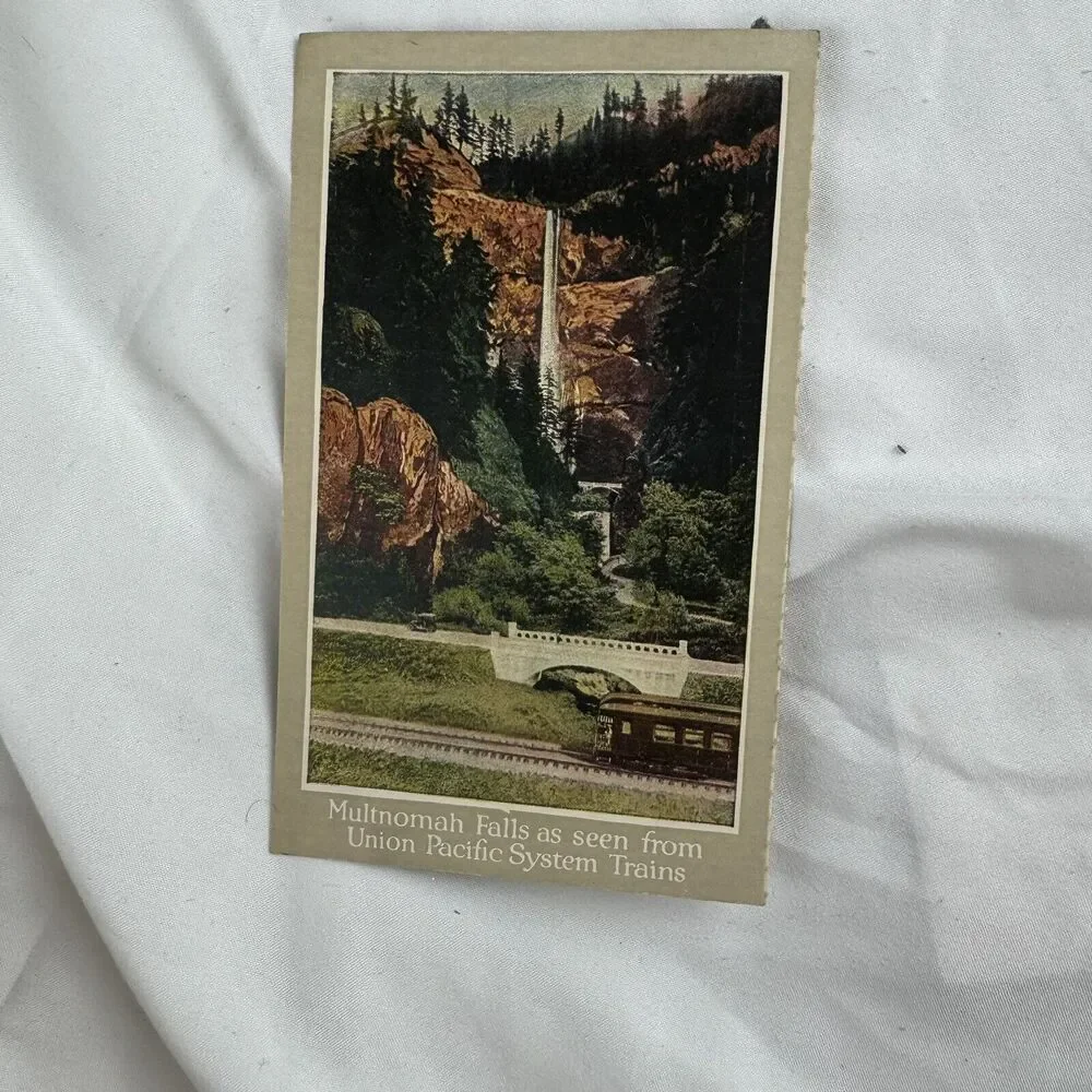 Union Pacific System Pictorial Post Card Lot Old Faithful Continental Divide - Picture 8 of 9